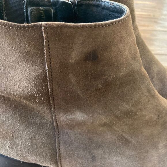 Donald J Pliner Men Ankle Boots Chelsea Size 13M Brown Suede Leather Zipper main image 8
